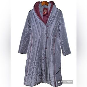 Vintage 80s j.gallery Puffer Trench Coat